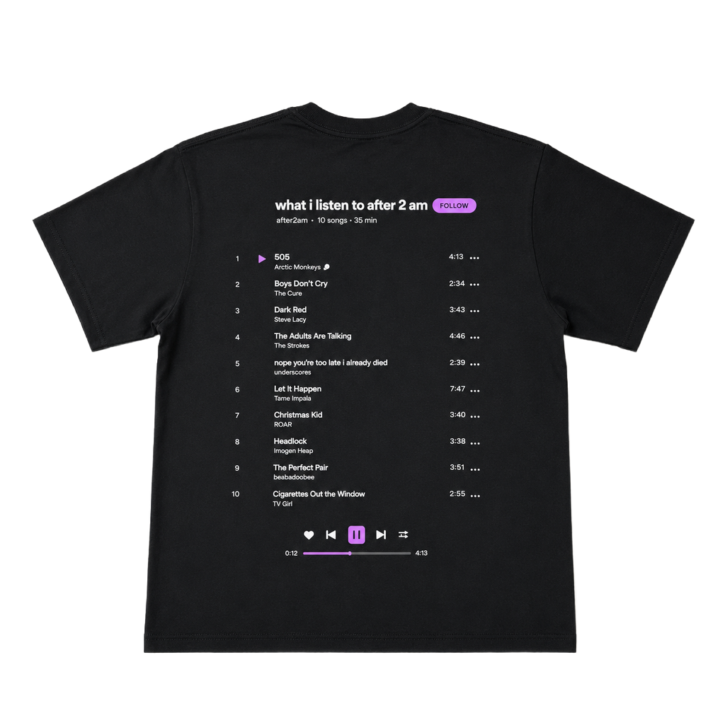 PLAYLIST TEE BLACK