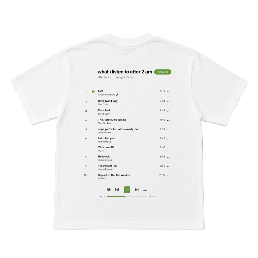 PLAYLIST TEE WHITE